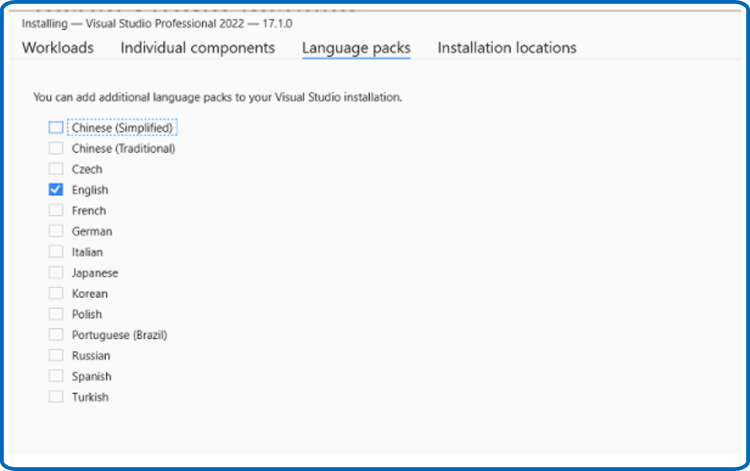 Install Visual Studio 2022