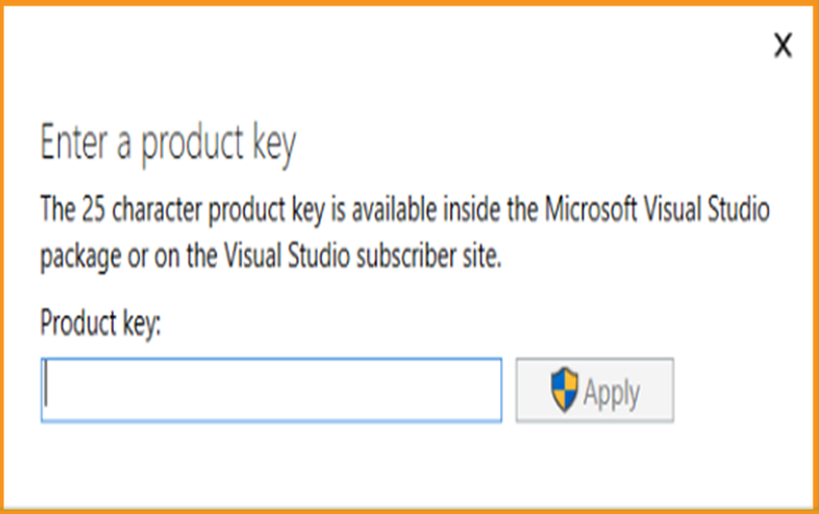 Activate Visual Studio 2017