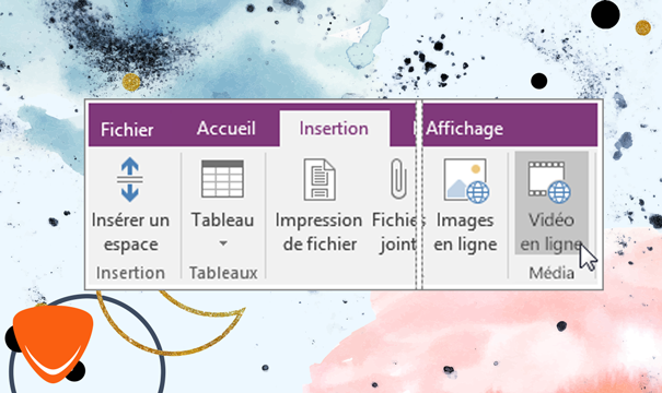 With OneNote 2021, you can insert Online videos