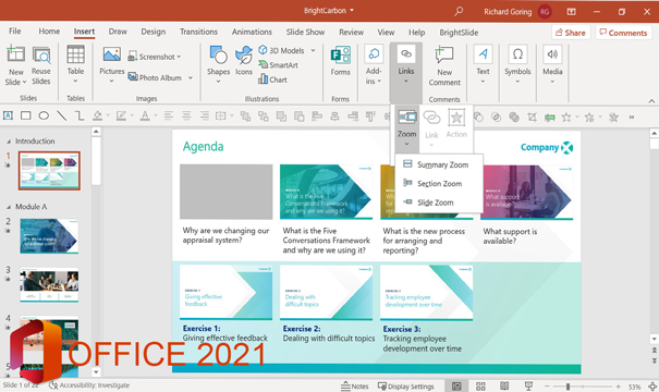 The New Microsoft Search in PowerPoint 2021