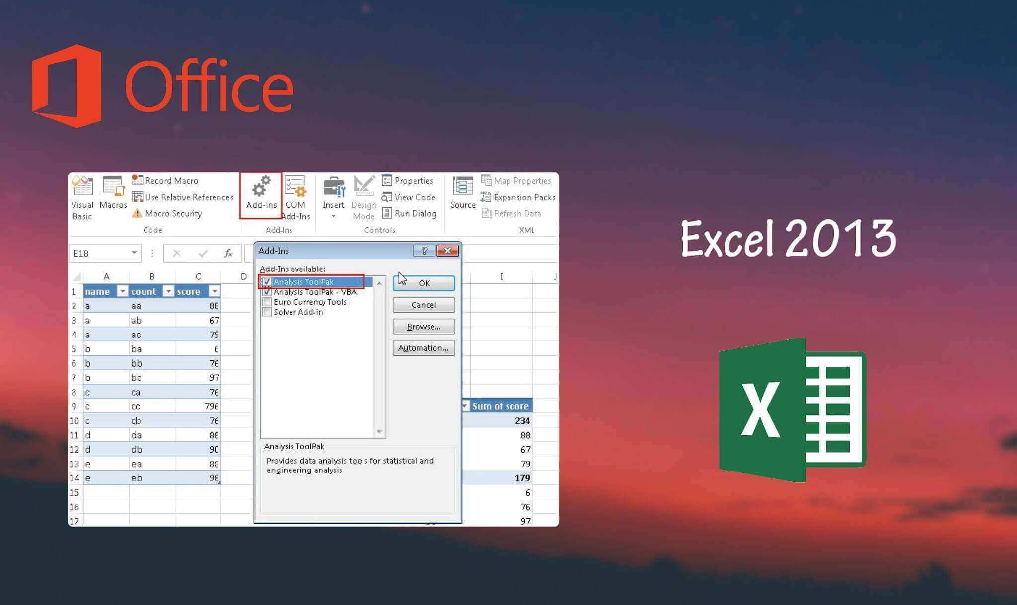 Office Excel 2013 - Office Home and Student