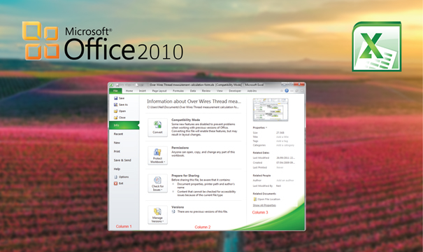 The Microsoft Office Backstage feature