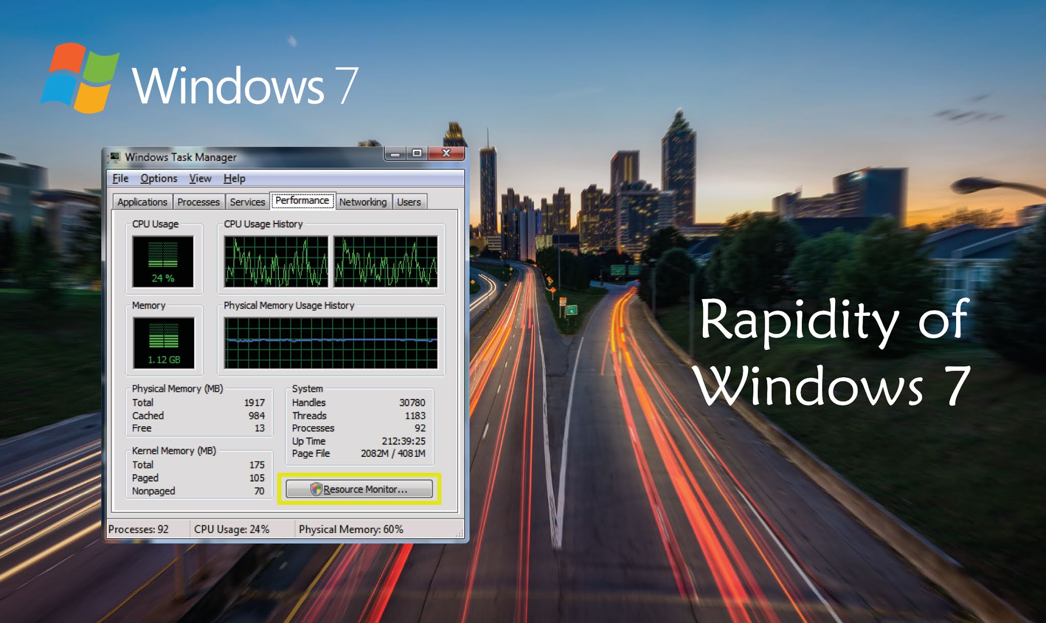 Rapidity of Windows 7 Home Premium