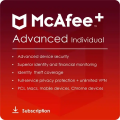 McAfee+ Advanced Individual 2026-2027, Runtime : 1 year, Device: Unlimited Devices, image 