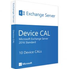 Exchange Server 2016 Standard - 10 Device CALs, Device Client Access Licenses: 10 CALs, image 