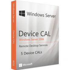 Windows Server 2008 RDS - 5 Device CALs, Device Client Access Licenses: 5 CALs, image 
