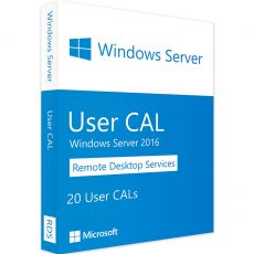 Windows Server 2016 RDS - 20 User CALs, User Client Access Licenses: 20 CALs, image 