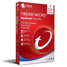 Trend Micro Maximum Security, Runtime : 1 year, Device: 3 Device, image 