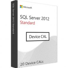 SQL Server 2012 Standard - 20 Device CALs, Device Client Access Licenses: 20 CALs, image 