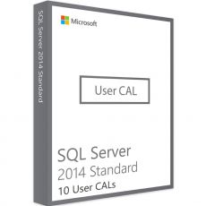 SQL Server 2014 Standard - 10 User CALs, User Client Access Licenses: 10 CALs, image 