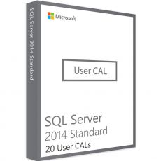 SQL Server 2014 Standard - 20 User CALs, User Client Access Licenses: 20 CALs, image 