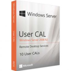 Windows Server 2008 R2 RDS - 10 User CALs, User Client Access Licenses: 10 CALs, image 