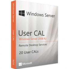 Windows Server 2008 R2 RDS - 20 User CALs, User Client Access Licenses: 20 CALs, image 