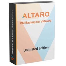 Altaro VM Backup for VMware Unlimited Edition, Type of license: New, Runtime : New purchase 1 year maintenance, image 