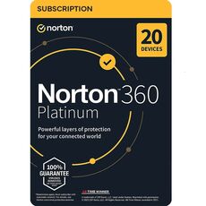 Norton 360 Platinum, Runtime : 1 year, Device: 20 Devices, image 