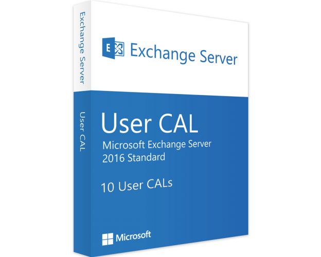 Exchange Server 2016 Standard - 10 User CALs, User Client Access Licenses: 10 CALs, image 