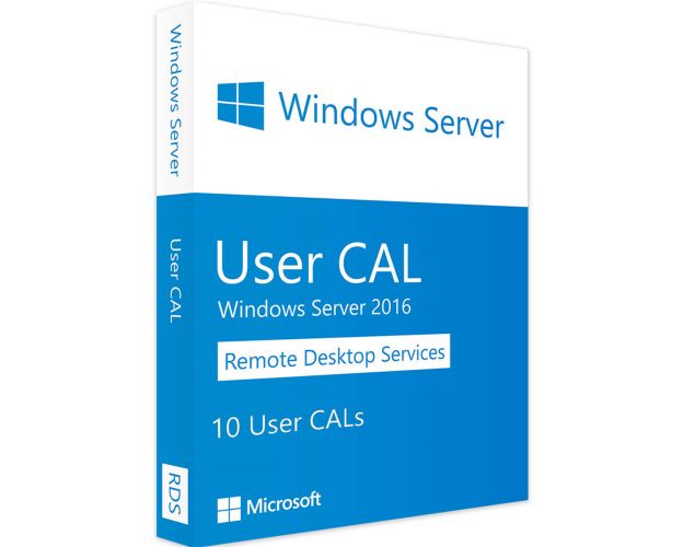 Windows Server 2016 RDS - 10 User CALs, User Client Access Licenses: 10 CALs, image 