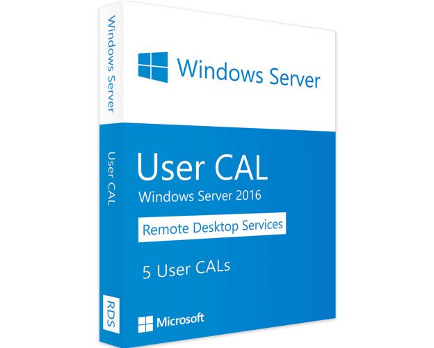 Windows Server 2016 RDS - 5 User CALs, User Client Access Licenses: 5 CALs, image 