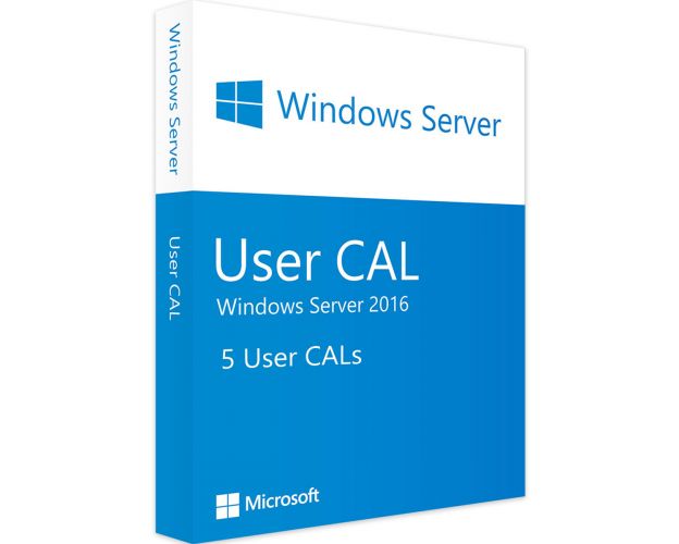 Windows Server 2016 - 5 User CALs, User Client Access Licenses: 5 CALs, image 