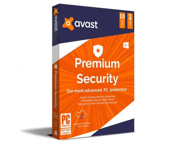 Avast Premium Security 2024-2025, Runtime : 1 year, Device: 10 Devices, image 