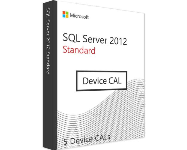 SQL Server 2012 Standard - 5 Device CALs, Device Client Access Licenses: 5 CALs, image 