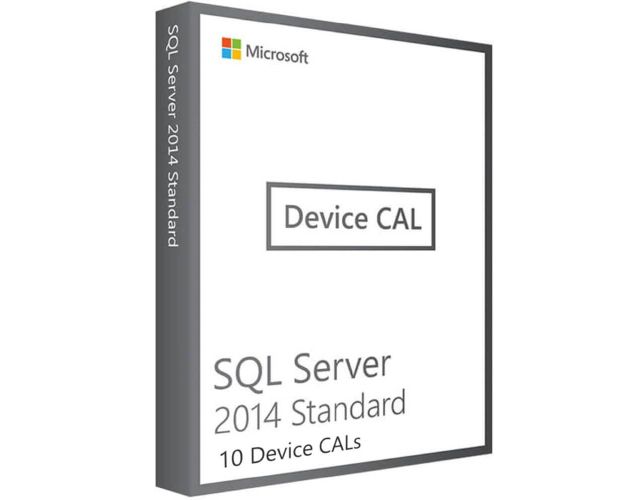 SQL Server 2014 Standard - 10 Device CALs, Device Client Access Licenses: 10 CALs, image 