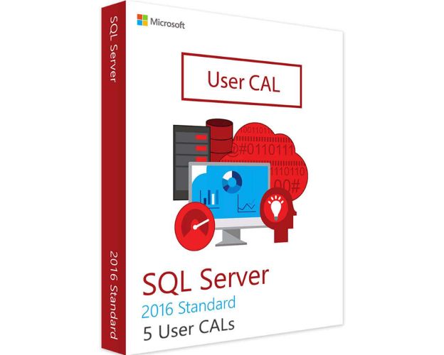 SQL Server Standard 2016 - 5 User CALS, User Client Access Licenses: 5 CALs, image 