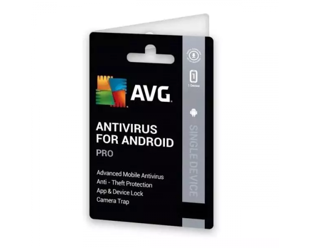 AVG AntiVirus Pro for Android 2024-2025, Runtime : 1 year, Device: 1 Device, image 