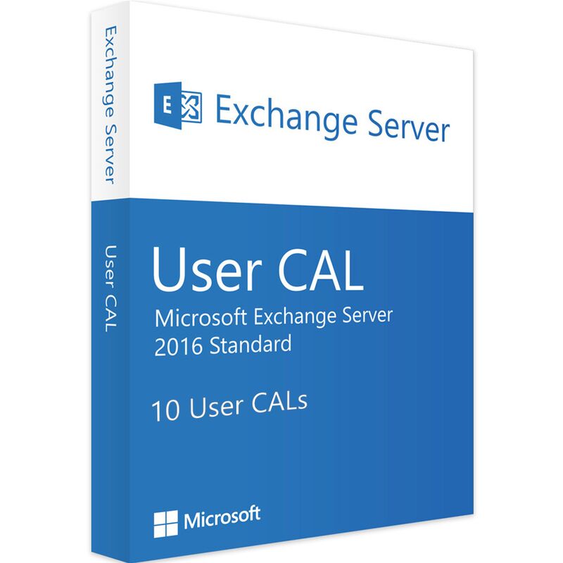Exchange Server 2016 Standard - 10 User CALs, Client Access Licenses: 10 CALs, image 