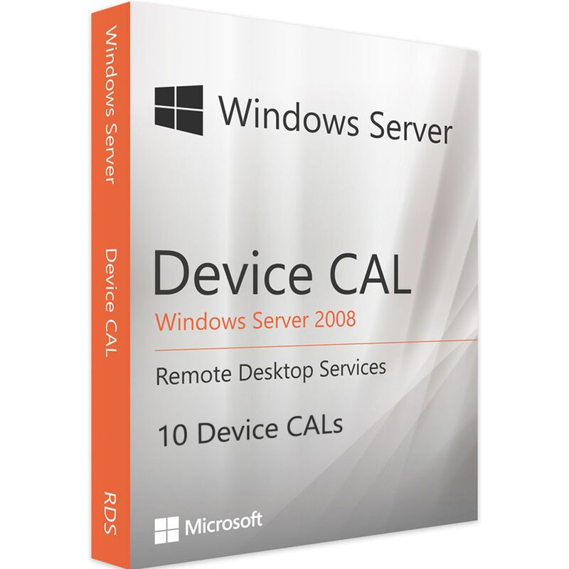 Windows Server 2008 RDS - 10 Device CALs, Device Client Access Licenses: 10 CALs, image 