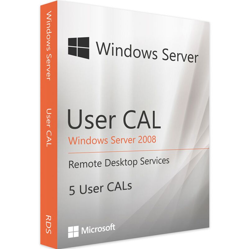 Windows Server 2008 RDS - 5 User CALs, Client Access Licenses: 5 CALs, image 