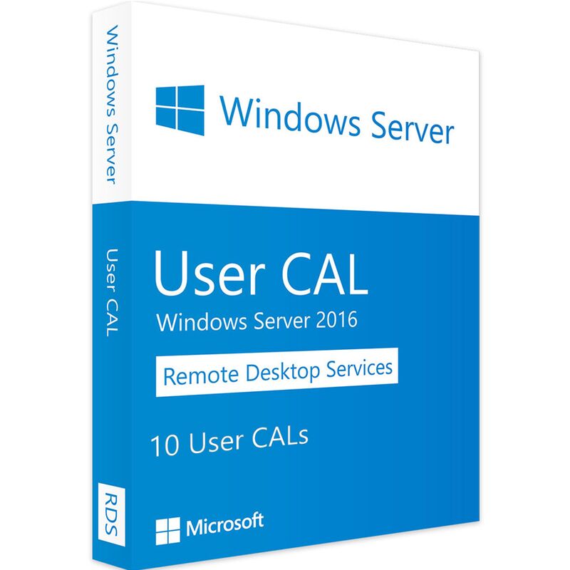 Windows Server 2016 RDS - 10 User CALs, Client Access Licenses: 10 CALs, image 