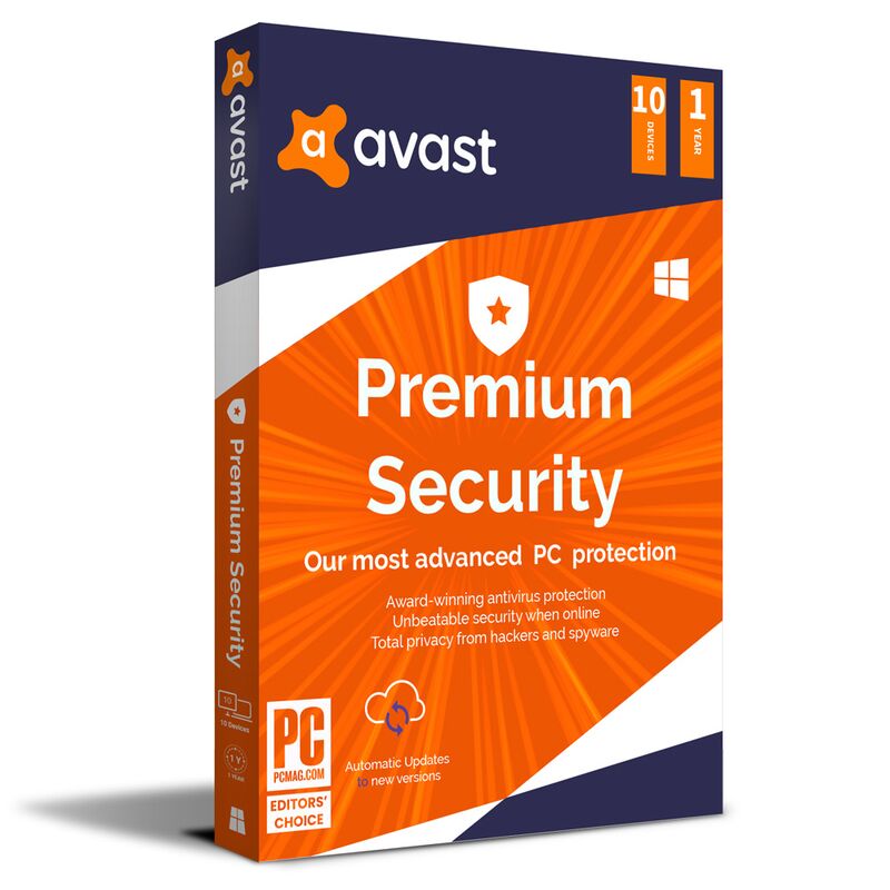 Avast Premium Security 2026-2027, Runtime : 1 year, Device: 10 Devices, image 