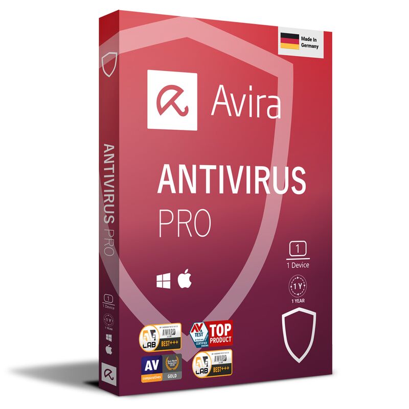 Avira Antivirus Pro 2026-2027, Runtime : 1 year, Device: 1 Device, image 