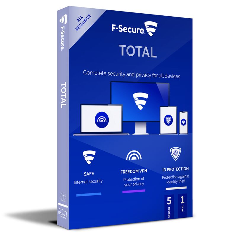 F-Secure Total Security 2026-2027, Runtime : 1 year, Device: 5 Devices, image 