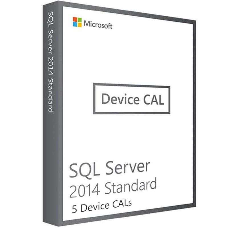SQL Server 2014 Standard - 5 Device CALs, Device Client Access Licenses: 5 CALs, image 