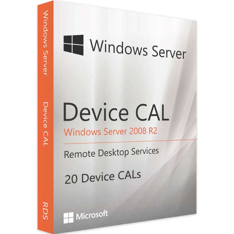 Windows Server 2008 R2 RDS - 20 Device CALs, Device Client Access Licenses: 20 CALs, image 
