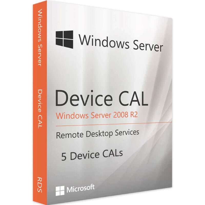 Windows Server 2008 R2 RDS - 5 Device CALs, Device Client Access Licenses: 5 CALs, image 