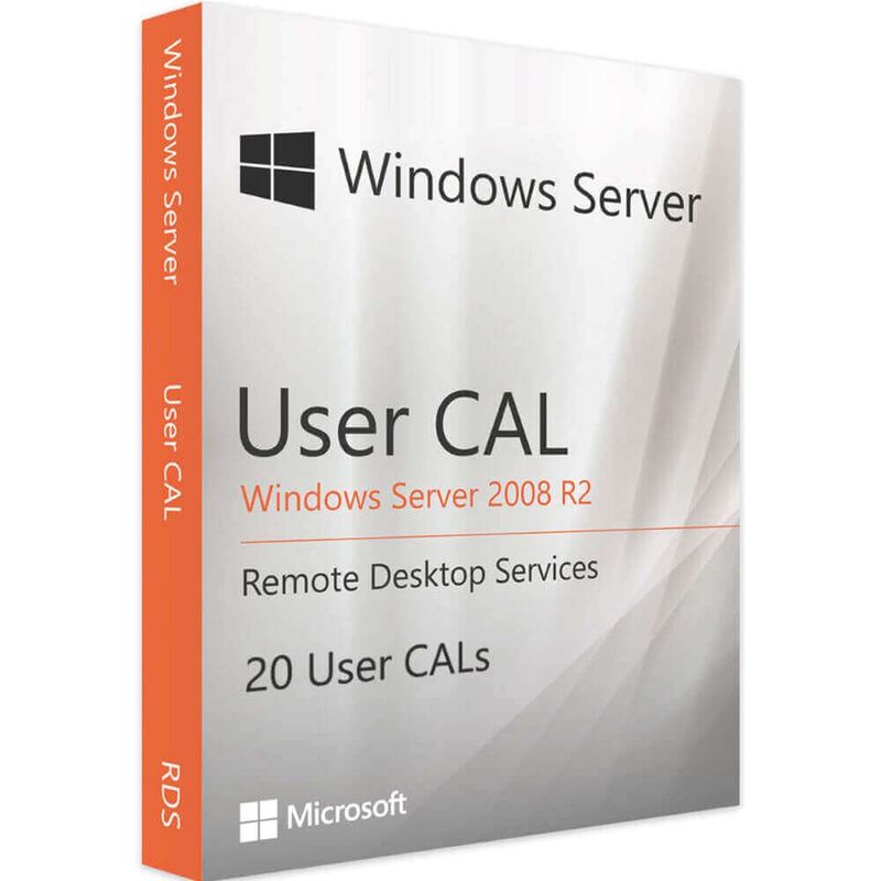Windows Server 2008 R2 RDS - 20 User CALs, Client Access Licenses: 20 CALs, image 