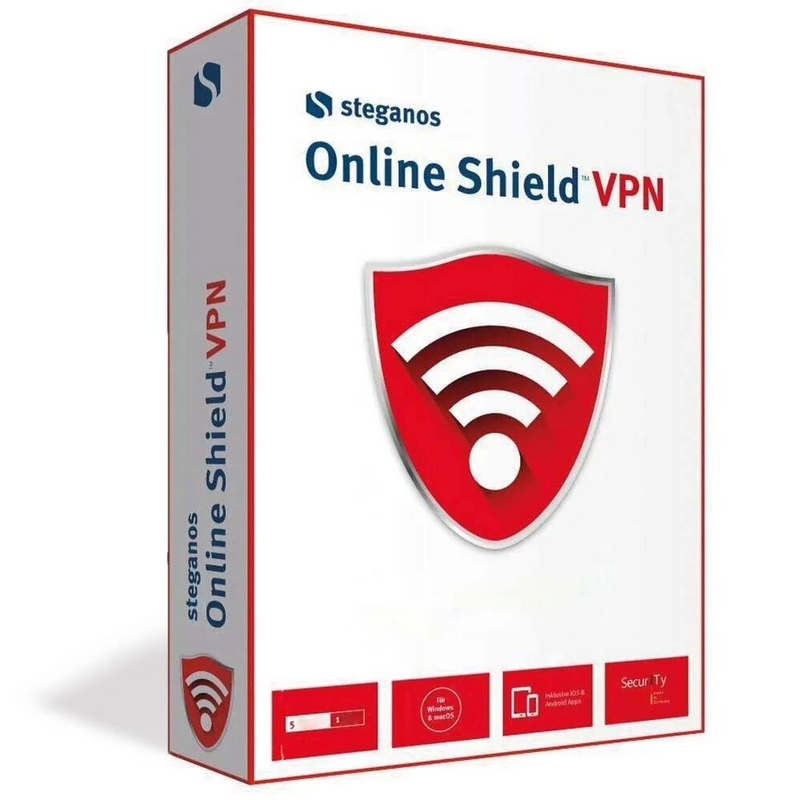 Steganos Online Shield VPN, Runtime : 1 year, Device: 5 Devices, image 