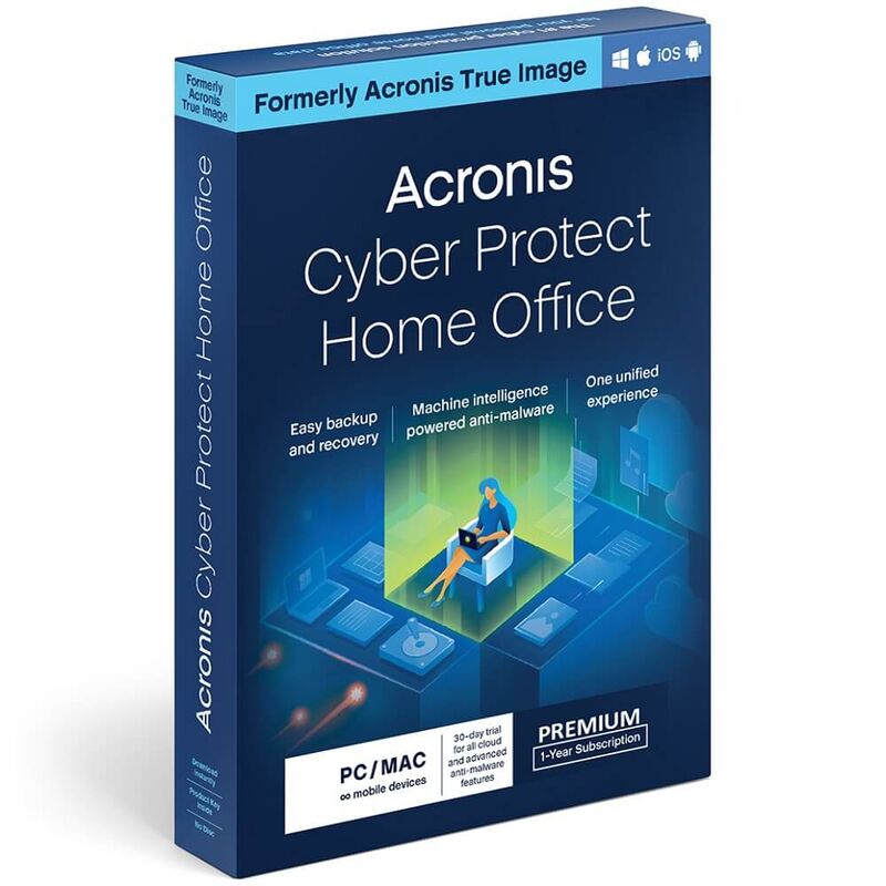 Acronis Cyber Protect Home Office Premium 2026-2027, Device: 1 Device, Time and Storage: 1 year + 1 TB Cloud Storage, image 