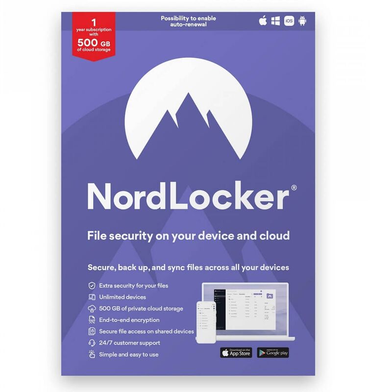 NordLocker, Cloud Storage: 500 GB, image 