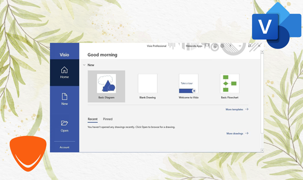 With Visio 2021 Standard, you can share safely and rapidly