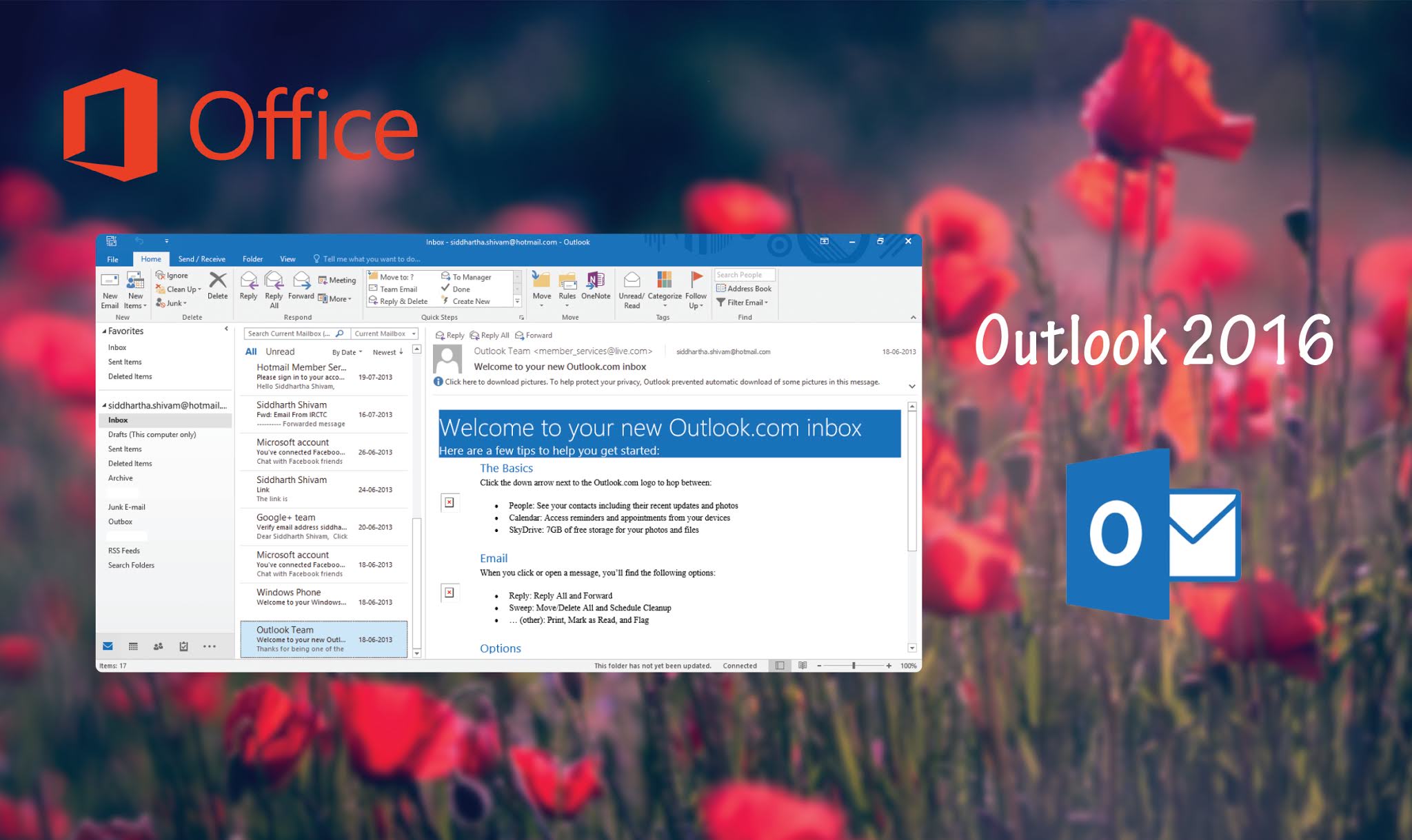 Work effectively with Outlook 2016