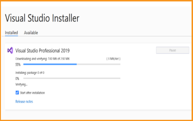 Install Visual Studio 2019