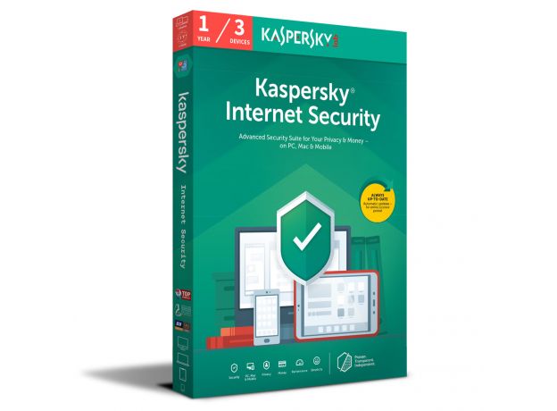 Kaspersky Internet Security 2024-2025, Runtime: 1 Year, Device: 3 Devices, image 