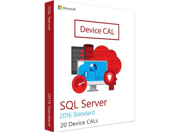 SQL Server Standard 2016 - 20 Device CALs, Client Access Licenses: 20  CALs, image 