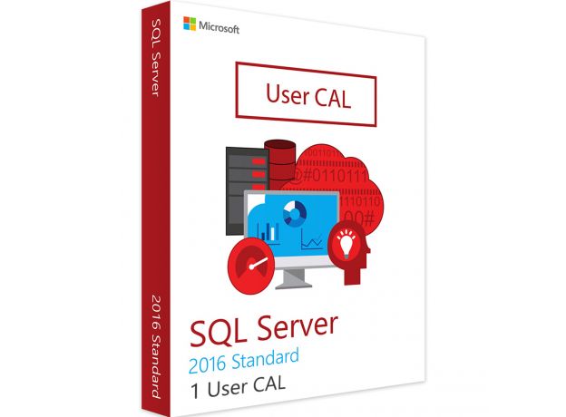 SQL Server Standard 2016 - User CALs, Client Access Licenses: 1 CAL, image 