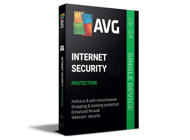 AVG Internet Security 2024-2025, Runtime: 1 Year, Device: 1 Device, image 