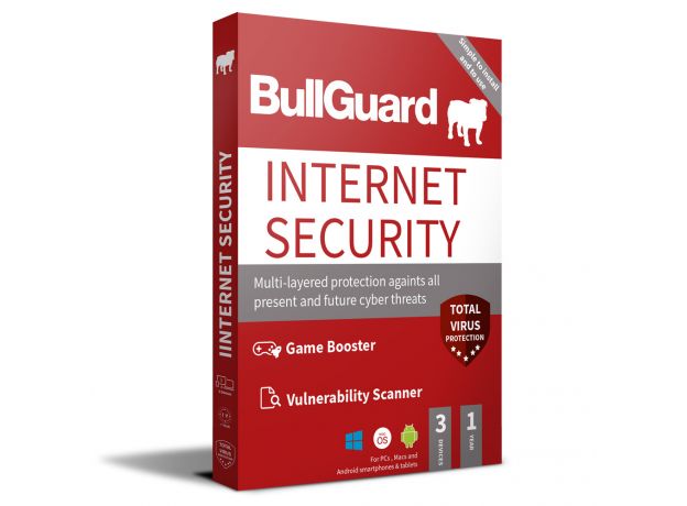 BullGuard Internet Security 2024-2025, Runtime: 1 Year, Device: 3 Devices, image 